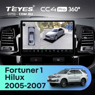 Штатная магнитола Teyes CC4 Pro 360 12/256 Toyota Hilux (2005-2007) F2 (11")