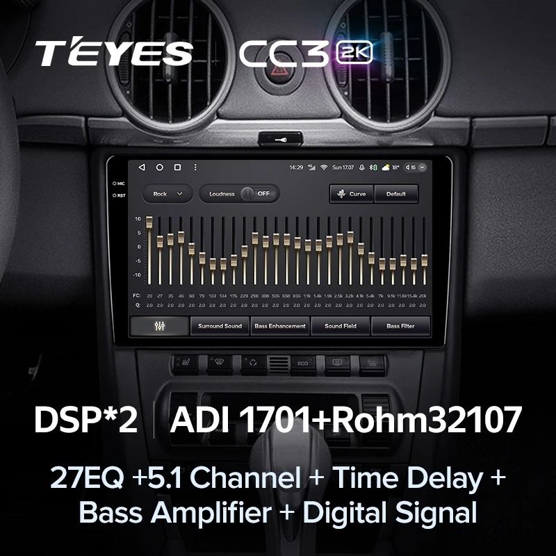 Штатная магнитола Teyes CC3 2K 4/32 Porsche Cayman 987 (2005-2012)