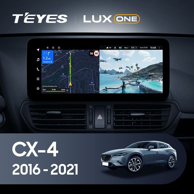 Штатная магнитола Teyes LUX ONE 360 6/128 Mazda CX-4 (2016-2021) Тип-B