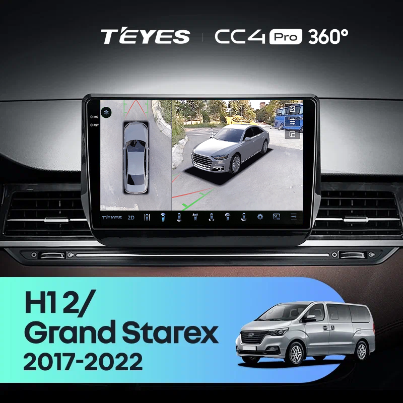 Штатная магнитола Teyes CC4 Pro 360 12/256 Hyundai H1 2 Grand Starex TQ (2017-2022)