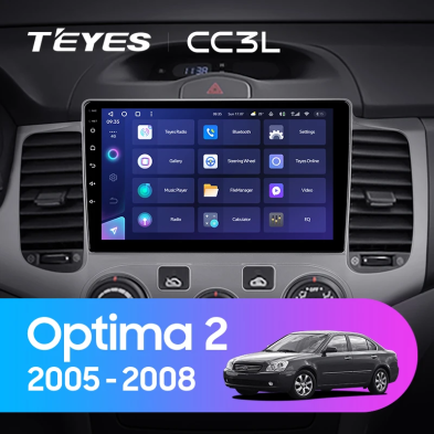 Штатная магнитола Teyes CC3L 4/32 Kia Optima 2 MG (2005-2008)