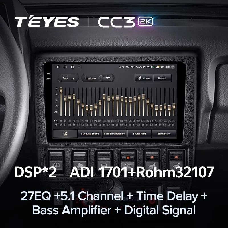 Штатная магнитола Teyes CC3 2K 4/64 Lada Niva (1993-2020)