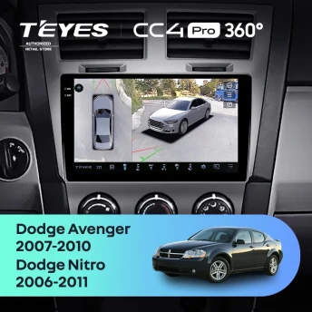 Штатная магнитола Teyes CC4 Pro 360 12/256 Dodge Avenger JS (2007-2010)