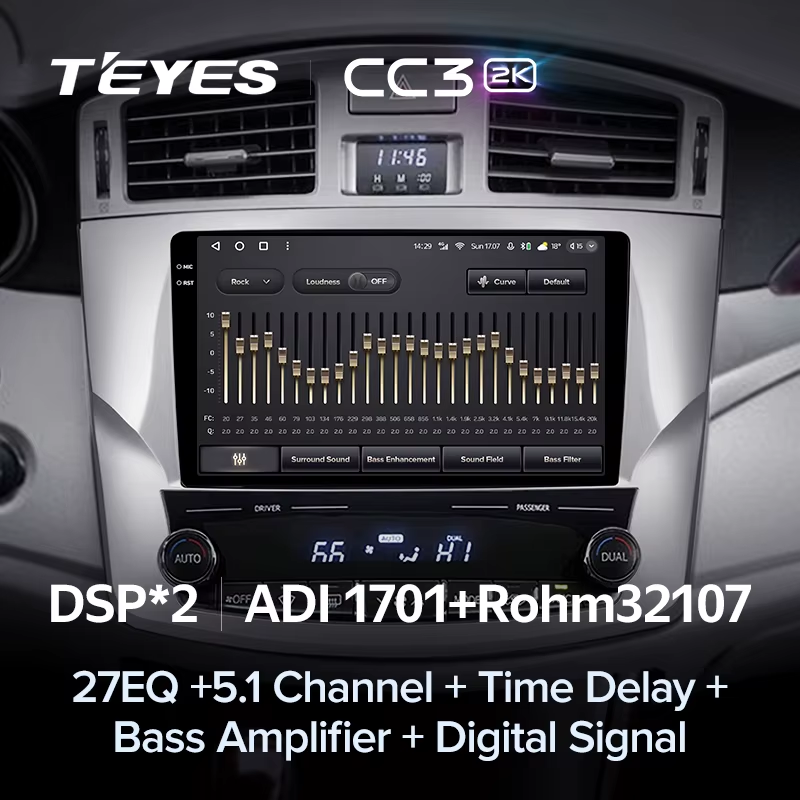 Штатная магнитола Teyes CC3 2K 6/128 Toyota Avalon 3 XX30 (2010-2012) F2