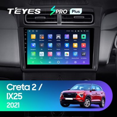 Штатная магнитола Teyes SPRO Plus 6/128 Hyundai Creta 2 2021+ (матовая) F1