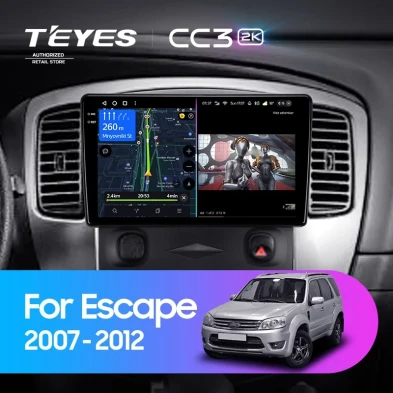 Штатная магнитола Teyes CC3 2K 4/32 Ford Escape (2007-2012) F1
