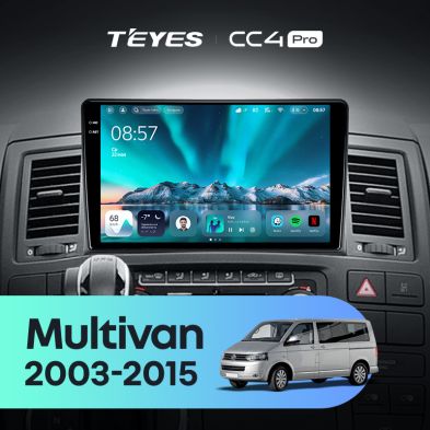 Штатная магнитола Teyes CC4 Pro 8/128 Volkswagen Multivan T5 (2003-2015)