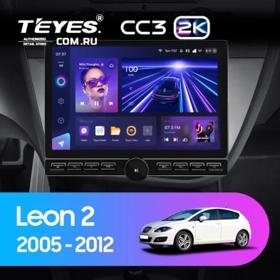 Штатная магнитола Teyes CC3 2K 6/128 Seat Leon (2005-2012) (13" с кнопками)