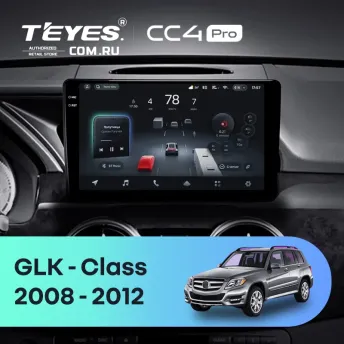 Штатная магнитола Teyes CC4 Pro 8/128 Mercedes-Benz GLK-Class X204 (NTG 4.0) (2008-2012)