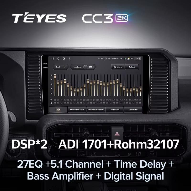 Штатная магнитола Teyes CC3 2K 6/128 Toyota Land Cruiser Prado J250 2024