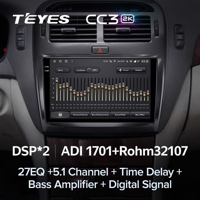 Штатная магнитола Teyes CC3 2K 6/128 Toyota Celsior XF30 (2000-2006) F1