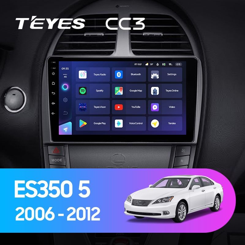 Штатная магнитола Teyes CC3 4/32 Lexus ES350 5 XV40 (2006-2012) Тип-AB