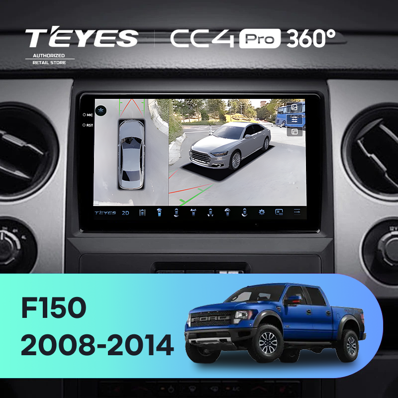 Штатная магнитола Teyes CC4 Pro 360 8/128 Ford F150 P415 Raptor (2008-2014) F1