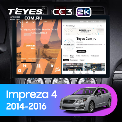 Штатная магнитола Teyes CC3 2K 4/32 Subaru Impreza 4 (2014-2016) (13&quot;)