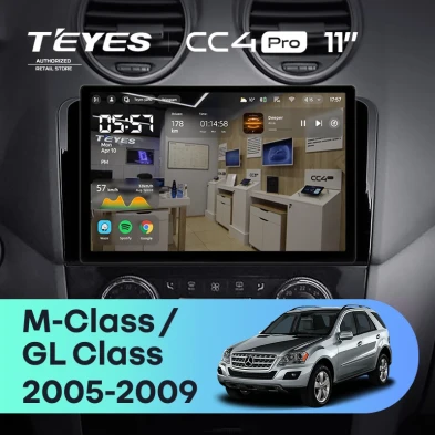 Штатная магнитола Teyes CC4 Pro 12/256 Mercedes-Benz ML-Class (2005-2009) F1 (11")