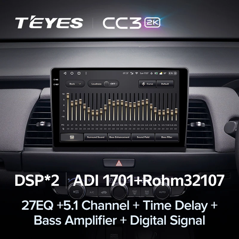 Штатная магнитола Teyes CC3 2K 6/128 Honda Fit 4 (2020-2024) Тип-B Правый руль