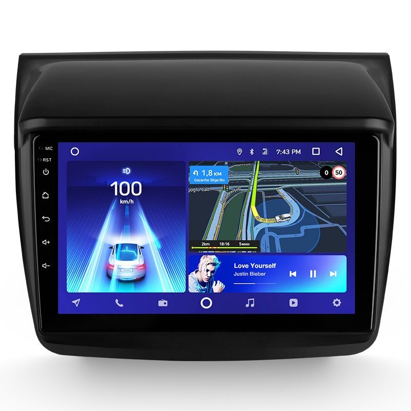 Переходная рамка Mitsubishi Pajero Sport 2 / L200 Triton (2008-2016) (9")