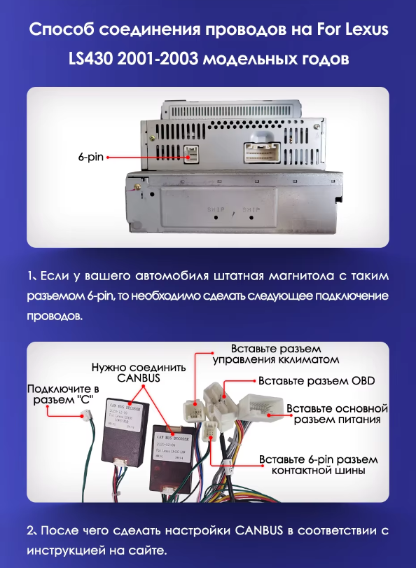 Штатная магнитола Teyes CC3L 4/32 Lexus LS430 XF30 (2000-2006) F1