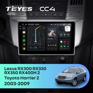 Штатная магнитола Teyes CC4 6/64 Lexus RX300 RX330 RX350 RX400H (2003-2009) F1