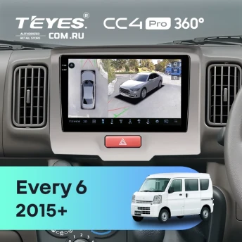 Штатная магнитола Teyes CC4 Pro 360 12/256 Suzuki Every 6 (2015-2026)
