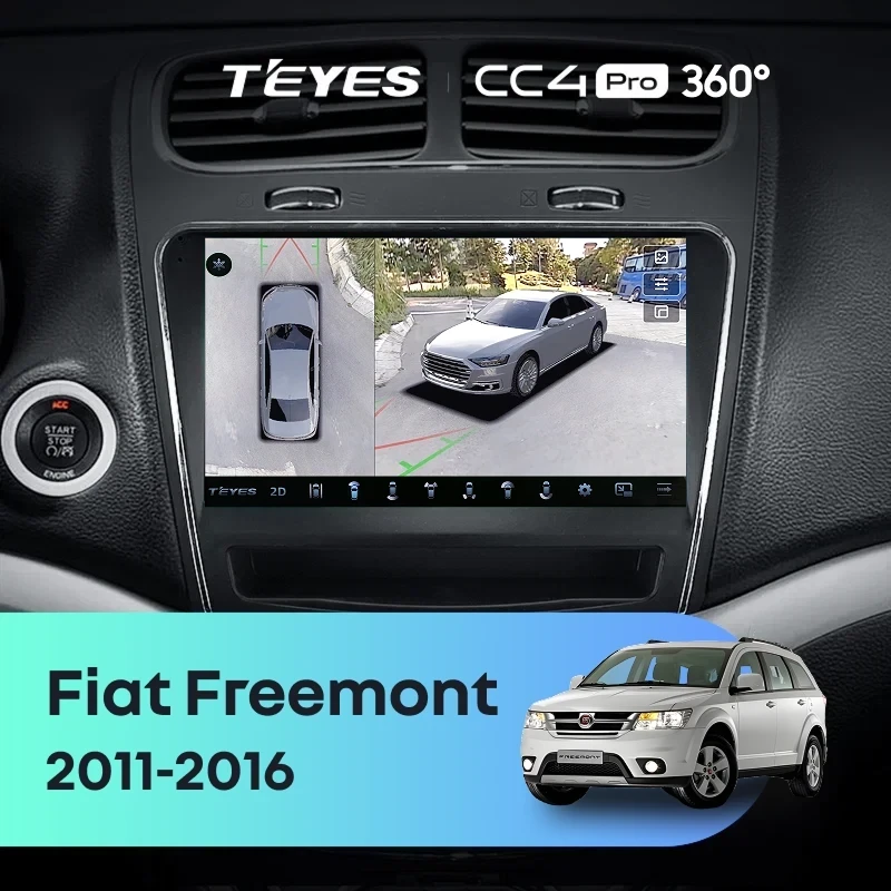 Штатная магнитола Teyes CC4 Pro 360 8/128 Fiat Freemont (2011-2016)