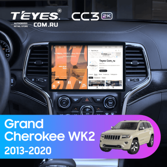 Штатная магнитола Teyes CC3 2K 4/64 Jeep Grand Cherokee WK2 (2013-2020) F3 (11&quot;)