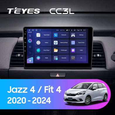Штатная магнитола Teyes CC3L 4/32 Honda Fit 4 (2020-2024) Тип-B Правый руль