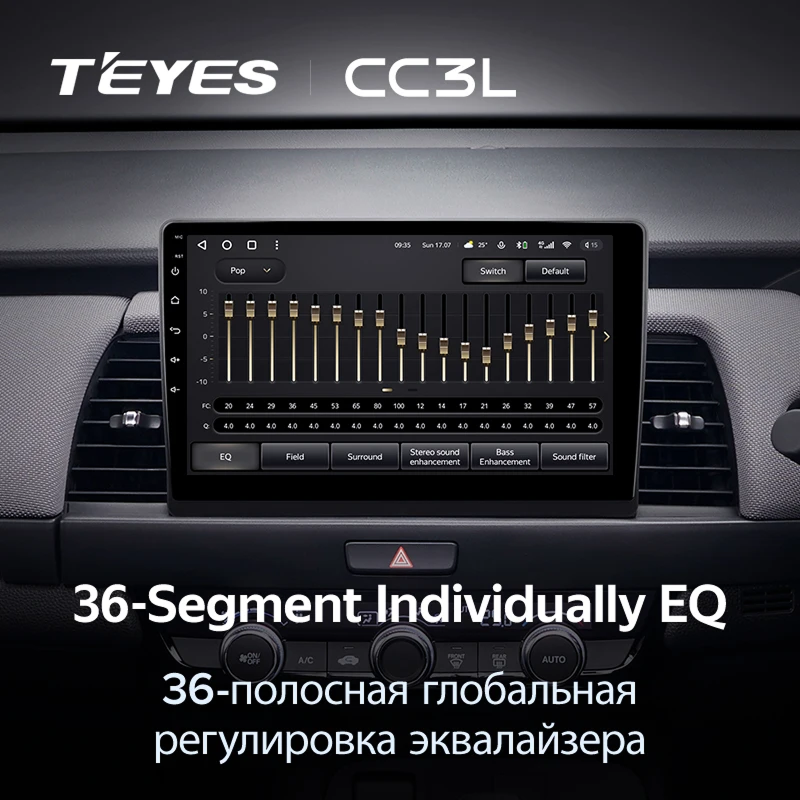 Штатная магнитола Teyes CC3L 4/32 Honda Fit 4 (2020-2024) Тип-B Правый руль