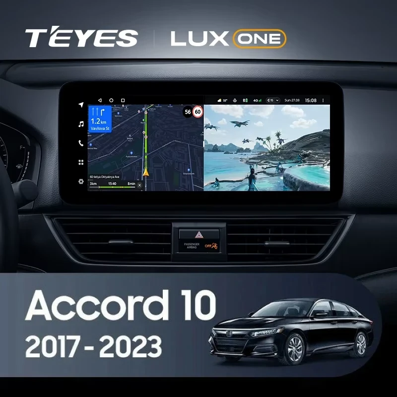Штатная магнитола Teyes LUX ONE 4/64 Honda Accord 10 CV (2017-2023) Тип-B