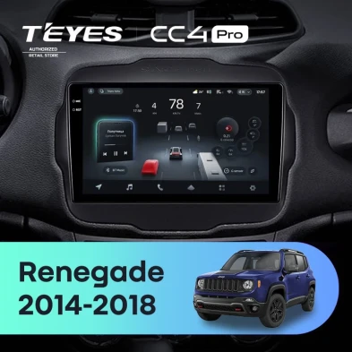 Штатная магнитола Teyes CC4 Pro 8/128 Jeep Renegade (2014-2018)