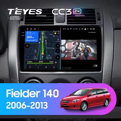 Штатная магнитола Teyes CC3 2K 4/64 Toyota Corolla Fielder 140 (2006-2013) Тип-B