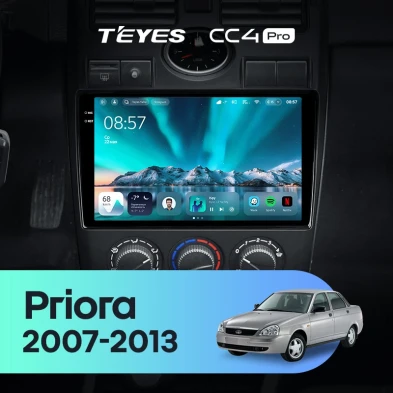 Штатная магнитола Teyes CC4 Pro 8/128 Lada Priora 1 (2007-2013) F1