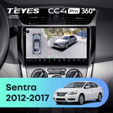Штатная магнитола Teyes CC4 Pro 360 12/256 Nissan Sentra B17 (2012-2017)