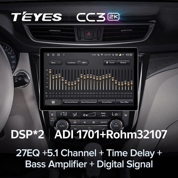 Штатная магнитола Teyes CC3 2K 4/32 Nissan X-Trail 3 T32 (2013-2022) F2 Тип-AВ (11")