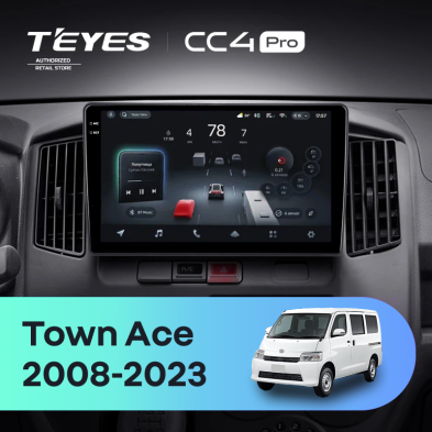 Штатная магнитола Teyes CC4 Pro 8/128 Toyota Town Ace (2008-2023)