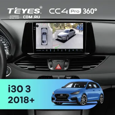 Штатная магнитола Teyes CC4 Pro 360 8/128 Hyundai i30 3 (2018-)