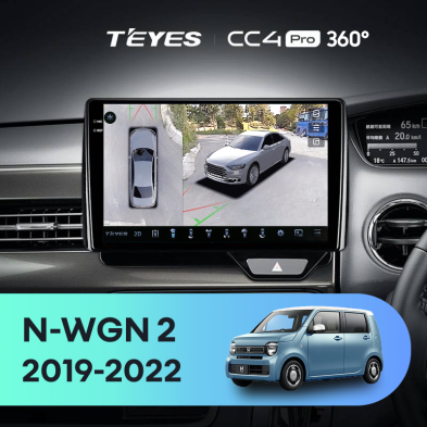 Штатная магнитола Teyes CC4 Pro 360 12/256 Honda N-WGN 2 (2019-2022) Правый руль