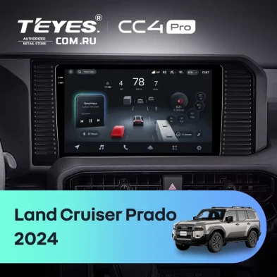 Штатная магнитола Teyes CC4 Pro 8/128 Toyota Land Cruiser Prado 250 (2024-2026)
