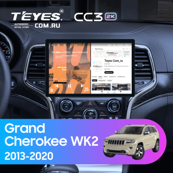 Штатная магнитола Teyes CC3 2K 6/128 Jeep Grand Cherokee WK2 (2013-2020) F3 (13&quot;)