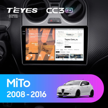 Штатная магнитола Teyes CC3 2K 6/128 Alfa Romeo MiTo 955 (2008-2016)