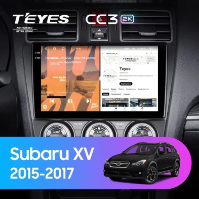 Штатная магнитола Teyes CC3 2K 6/128 Subaru XV (2015-2017) F1