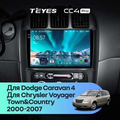 Штатная магнитола Teyes CC4 Pro 12/256 Chrysler Town & Country 4 RS (2000-2007) Тип-B