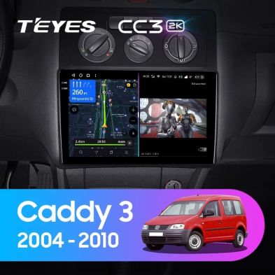 Штатная магнитола Teyes CC3 2K 4/32 Volkswagen Caddy 2K (2004-2010)