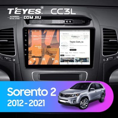 Штатная магнитола Teyes CC3L 4/64 Kia Sorento 2 II XM (2012-2021) F2