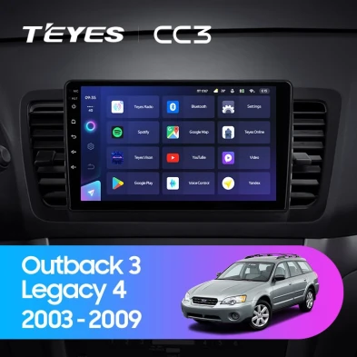 Штатная магнитола Teyes CC3 4/32 Subaru Outback 3 (2003-2009)