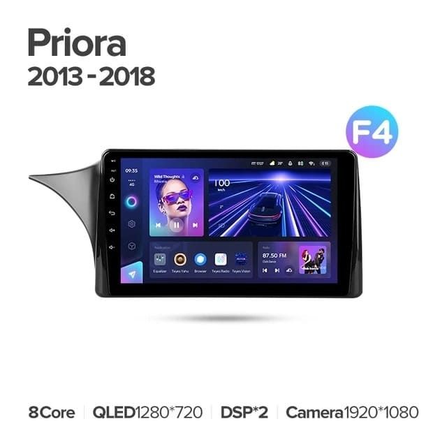 Штатная магнитола Teyes CC3L 4/32 Lada Priora (2013-2018) F4