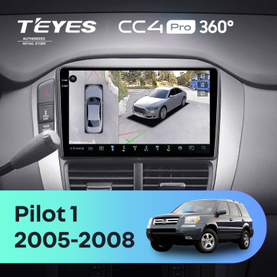 Штатная магнитола Teyes CC4 Pro 360 8/128 Honda Pilot 1 (2005-2008)
