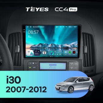 Штатная магнитола Teyes CC4 Pro 12/256 Hyundai i30 1 FD (2007-2012) F2
