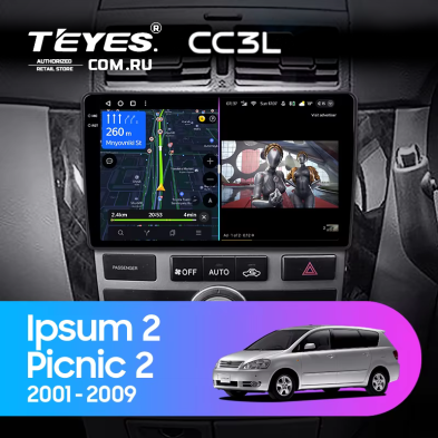 Штатная магнитола Teyes CC3L 4/32 Toyota Ipsum 2 ACM20 (2001-2009)