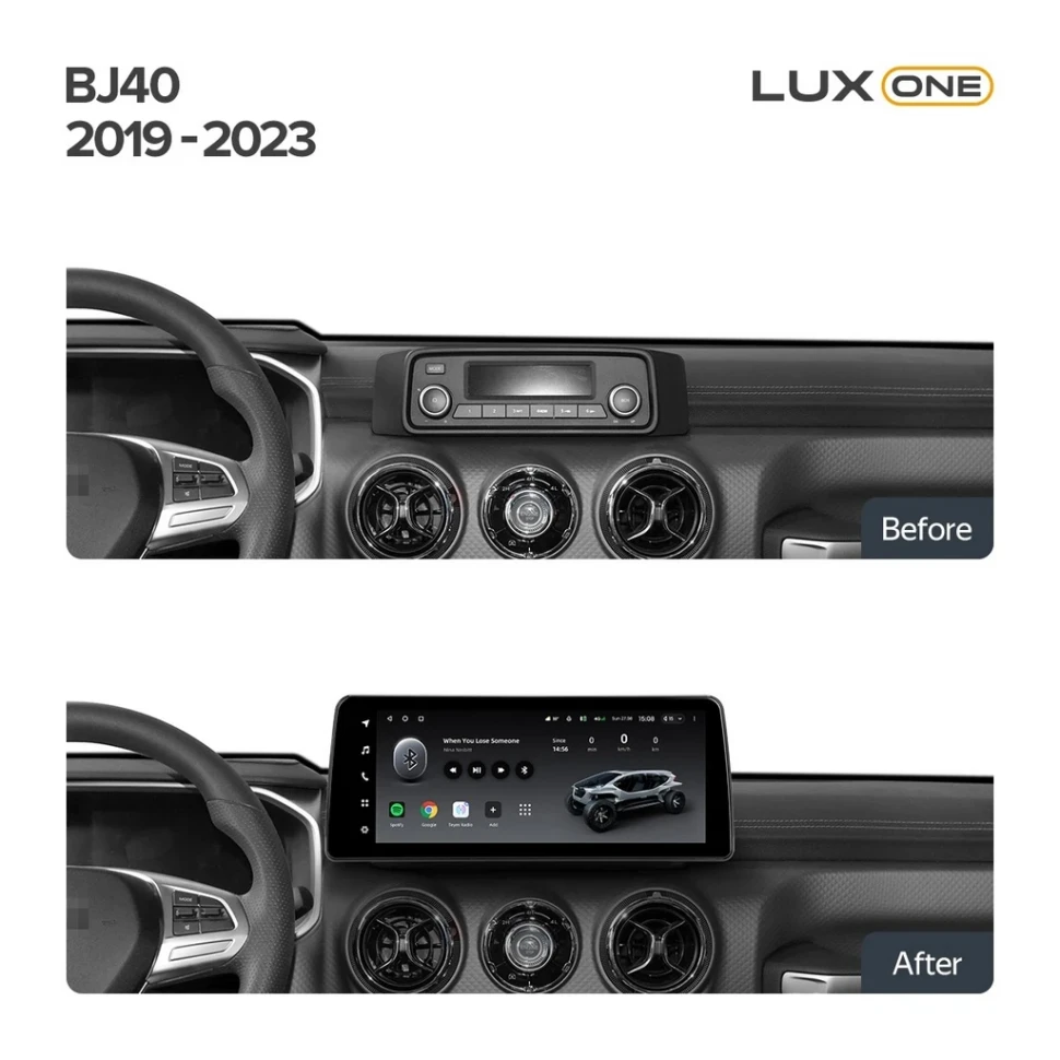 Переходная рамка Baic BJ40 (2019-2023) Тип-A (12,3")